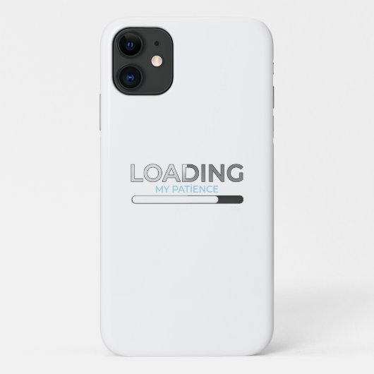 Loading My Patience - Funny Minimalist Progress Ba Case-Mate iPhone Hülle (Rückseite)