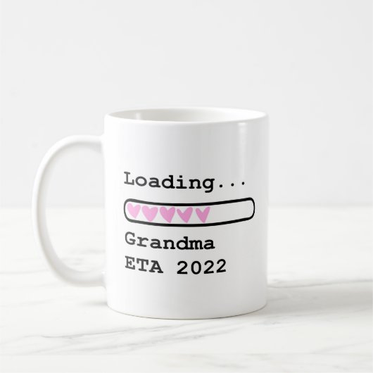 Loading Oma ETA 2022 Baby Announcement Coffee  Kaffeetasse (Links)