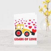 Loads Of Love Toddler Tractor Valentines Day For K Karte (Gelbe Blume)