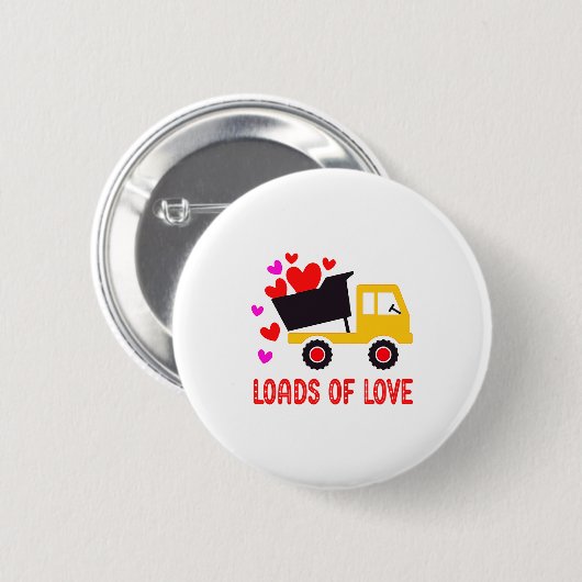 Loads Of Love Toddler Truck Valentines Day For K  Button (Vorne & Hinten)