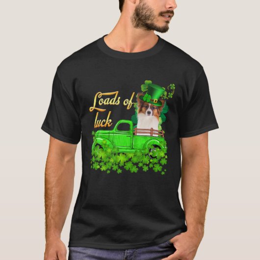 Loads Of Luck Truck Papillon St Patrick's Day T-Shirt (Vorderseite)