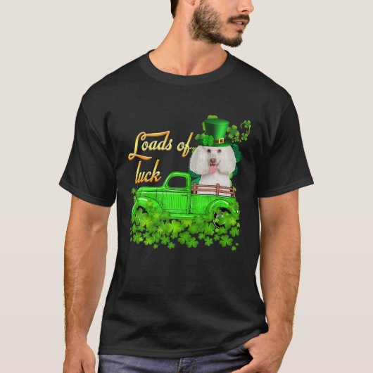 Loads Poodle St Patrick's Day T-Shirt (Vorderseite)