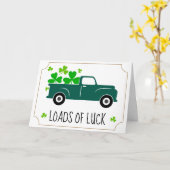 Loads Truck St Patricks Day Karte (Gelbe Blume)