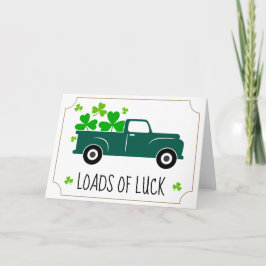 Loads Truck St Patricks Day Karte