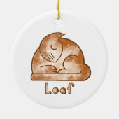 Loaf Cat Keramik Ornament (Hinten)