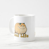 Loaf Life Funny Funny Fat Cat Mug Kaffeetasse (Vorderseite Links)
