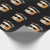 Loaf Life Funny Positives Brot Pun Dark BG Geschenkpapier (Ecke)