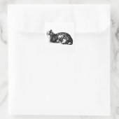 Loaf Life, Tabby Edition Quadratischer Aufkleber (Tasche)