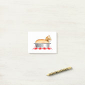 Loaf of Cat Pan Post-it Klebezettel (Auf Schreibtisch)