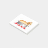 Loaf of Cat Pan Post-it Klebezettel (angewinkelt)