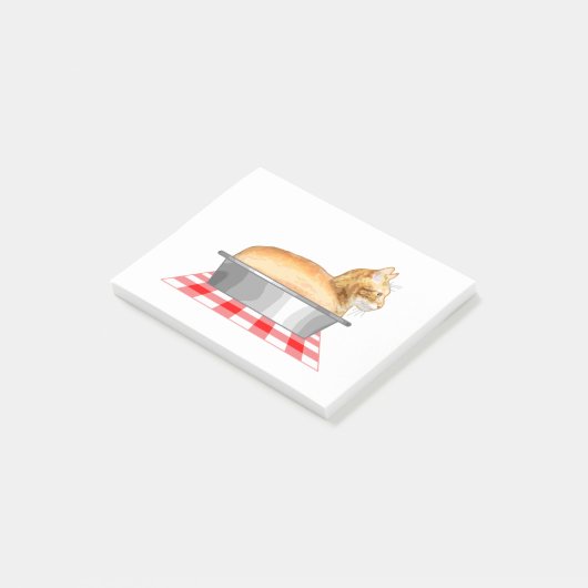 Loaf of Cat Pan Post-it Klebezettel (angewinkelt)