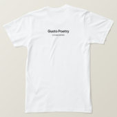 Loaf & Orange Gusto Poetry T-Shirt (Design Rückseite)