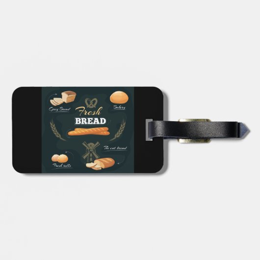Loaf Rolls Baguette Gepäckanhänger (Rückseite horizontal)