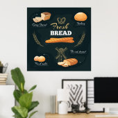 Loaf Rolls Baguette Poster (Heimbüro)