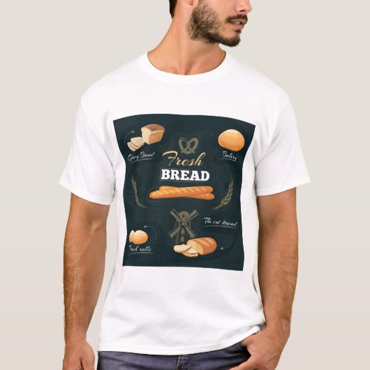Loaf Rolls Baguette T-Shirt (Vorderseite)