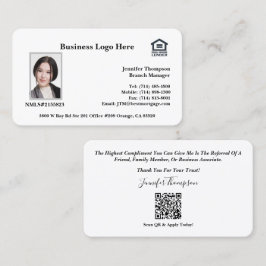 Loan Officer Business Card Visitenkarte