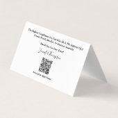 Loan Officer Business Card Visitenkarten (Rückseite)