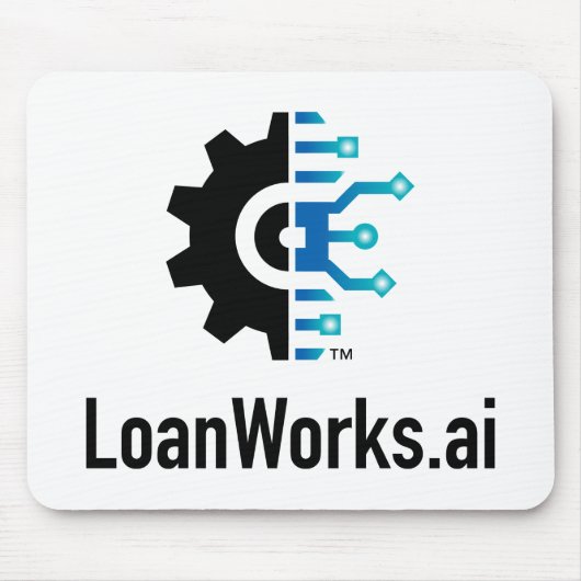 LoanWorks.ai Mouse Pad - White Mousepad (Vorne)