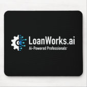 LoanWorks.ai Pro Mouse Pad - Schwarz Mousepad (Vorne)