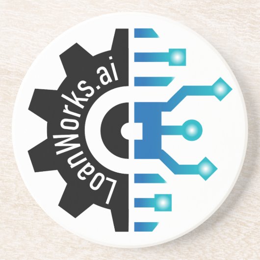 LoanWorks Gear+ Sandstone-Untersetzer Getränkeuntersetzer (Vorne)