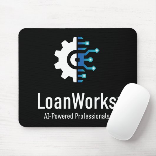 LoanWorks Pro Maus Pad - Schwarz Mousepad (Mit Mouse)