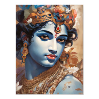 Loard Krishna Digital Art Fotodruck