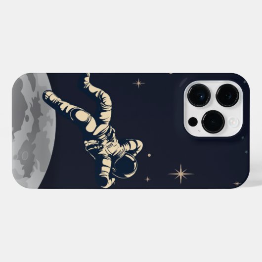 loating Astronaut iPhone 14 Pro Max Case – Space D Hülle (Rückseite (Horizontal))
