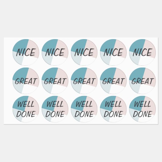 Lob Aufkleber (Blatt)