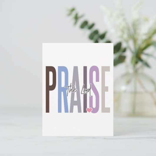 Lob den Herrn, glauben an Gott, vertrauen Jesus, b Postkarte (Stehend Vorderseite)