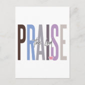 Lob den Herrn, glauben an Gott, vertrauen Jesus, b Postkarte (Vorderseite)