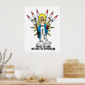 "Lob den Herrn, und reiche die Munition" - 2 Poster (Küche)