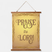 Lob den Herrn! Wandteppich Mit Holzrahmen (Vorderseite)