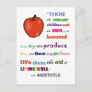 Lob der Lehrer Postkarte