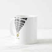 Lob des Herrn Emoji Kaffeetasse (Vorderseite Links)