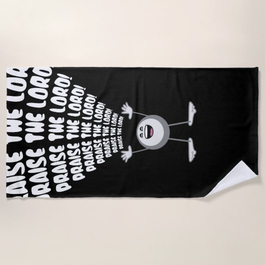 Lob des Herrn Emoji Strandtuch (Vorderseite)