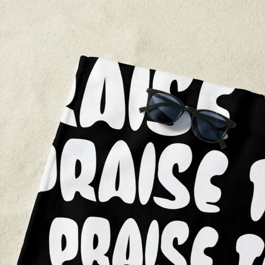 Lob des Herrn Emoji Strandtuch (Beispiel)