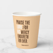 Lob des Herrn - Erntedank Tag Party - Pappbecher (Rückseite)