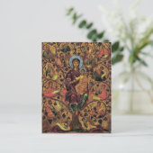 Lob des Theotokos-Orthodoxen Christlichen Ikons Postkarte (Stehend Vorderseite)
