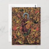Lob des Theotokos-Orthodoxen Christlichen Ikons Postkarte (Vorne/Hinten)
