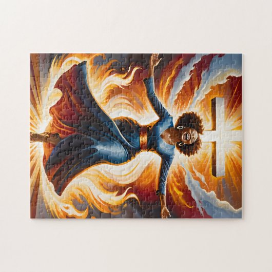 Lob durch das Feuer-Puzzle Puzzle (Horizontal)