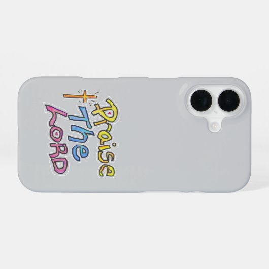 Lob für das Christliche Zitat des Herrn iPhone 16 Hülle (Rückseite (Horizontal))