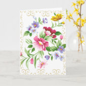 Lob für den Herrn floral CUSTOMIZE Karte (Gelbe Blume)