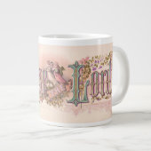 "Lob für den Herrn" Hübsche Pastelle Jumbo-Tasse (Vorderseite Rechts)