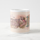 "Lob für den Herrn" Hübsche Pastelle Jumbo-Tasse (Vorderseite)