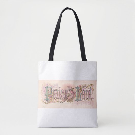 "Lob für den Herrn" Hübsche Pastelle Tasche (Vorderseite)