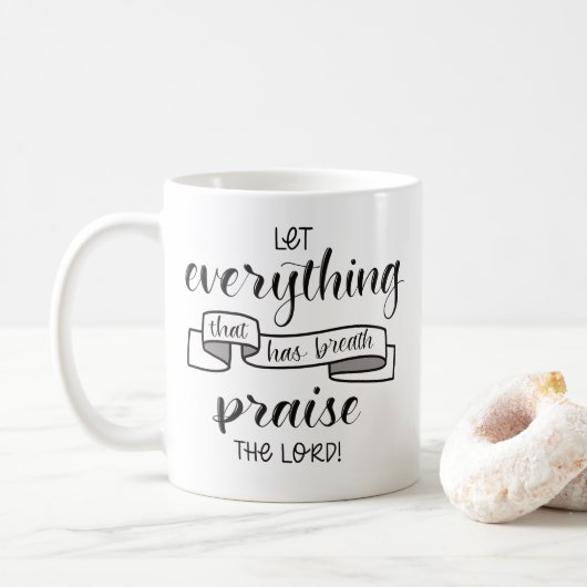 Lob für den Herrn Kaffeetasse (Mit Donut)