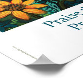 Lob für den Herrn, Psalm 148, 18x24" Poster (Ecke)