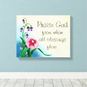 Lob für die blumenreiche Leinwand (Insitu (Holzboden))