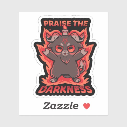 Lob für die Finsternis Aufkleber (Blatt)