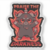 Lob für die Finsternis Aufkleber (Vorderseite)